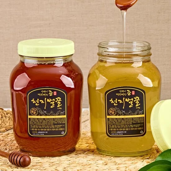 천지벌꿀 경북 영주 햇꿀 아카시아향 2.4kg 2개
