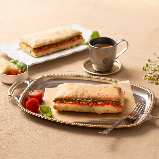 바질토마토치즈 치아바타 샌드위치, 555g, 3개입, 3개
