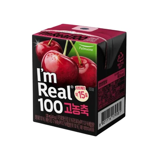 풀무원 아임리얼100 고농축 타트체리, 120ml, 24개