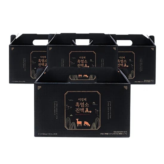 이경제 흑염소 진액 진, 70ml, 30포 x 4박스