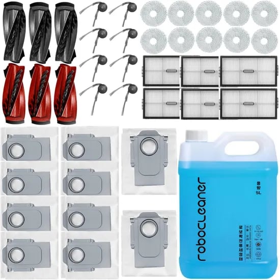 ROBOCARE 로봇청소기 소모품 세제 걸레, 로보락 S9 MaxV Slim 호환, 호환용, 1년세트, 1개