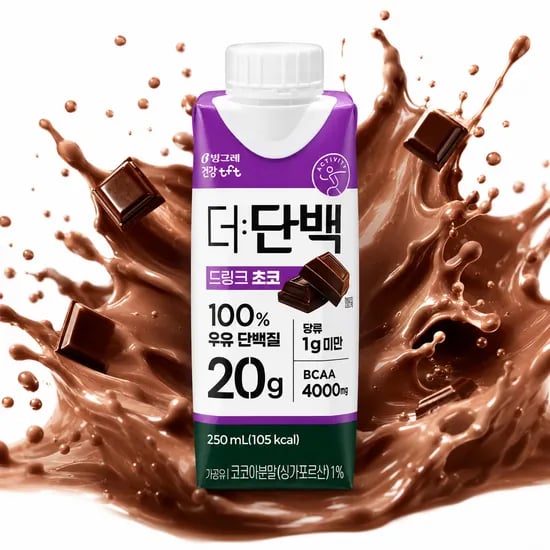 빙그레 더단백 드링크 초코맛 250ml 18개