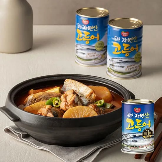 동원 고등어 통조림, 400g, 8캔