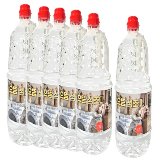 으뜸 식초II, 세탁용, 1.8L, 6개