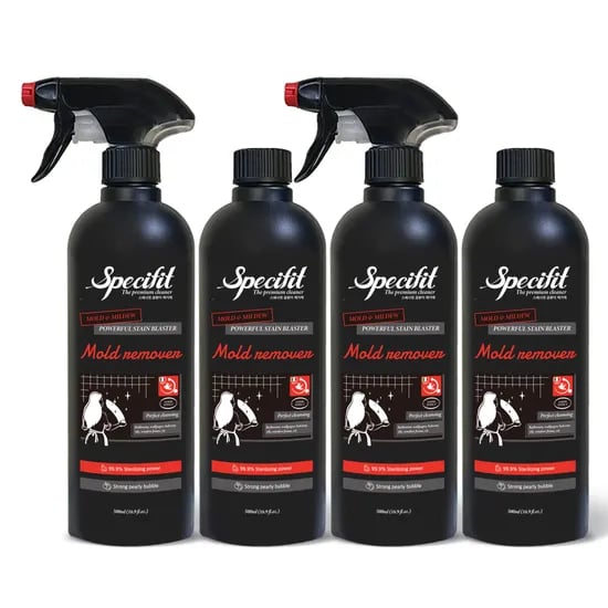 스페시핏 곰팡이 제거제 플러스, 500ml, 4개