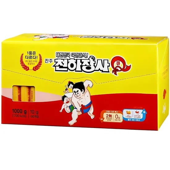 진주햄 천하장사 큐, 10g, 100개입