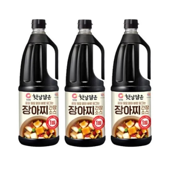 대상 청정원 햇살담은 장아찌간장소스, 1.7L, 3개