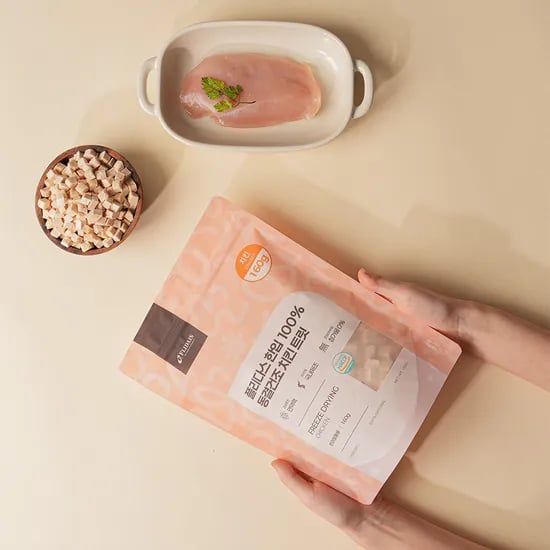 플리다스 한입 동결건조간식 트릿, 치킨 일반트릿, 160g, 1개