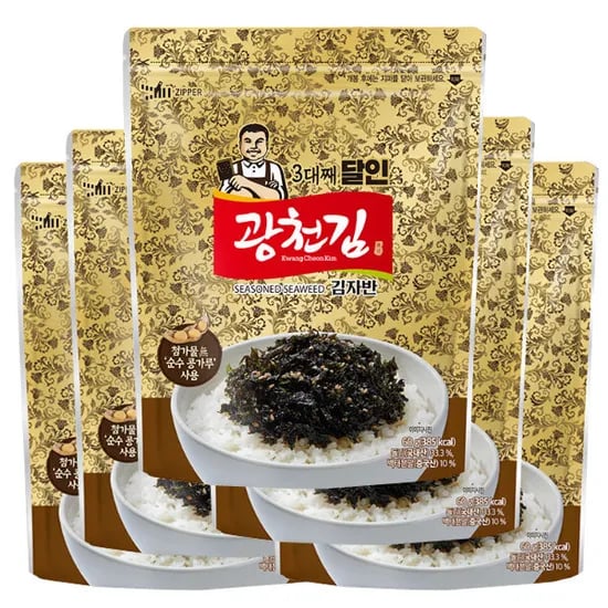 광천김 3대째 달인 김자반, 60g, 5봉