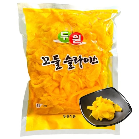 두원식품 두원 꼬들 슬라이스 단무지, 1kg, 1개