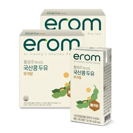 이롬 황성주 박사의 국산콩 두유 무가당, 190ml, 32팩