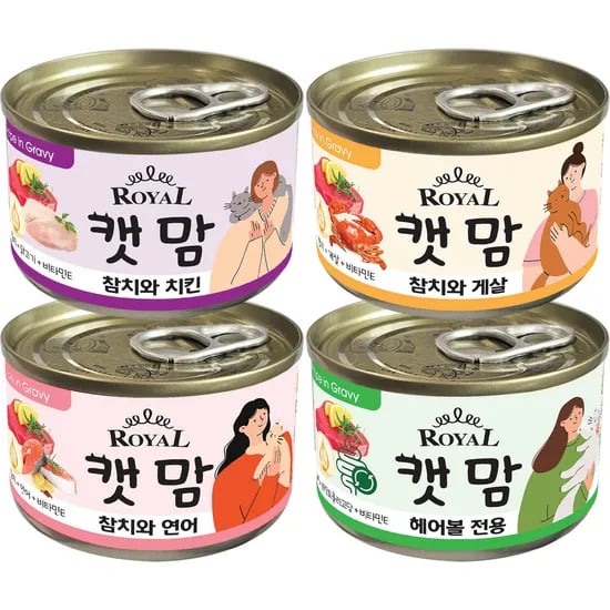 로얄 캣맘, 콤보, 160g, 24개