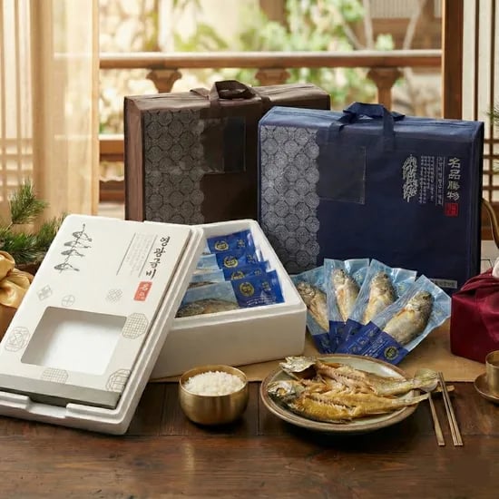 찐보리굴비, 특대, 내장제거, 2팩, 1박스