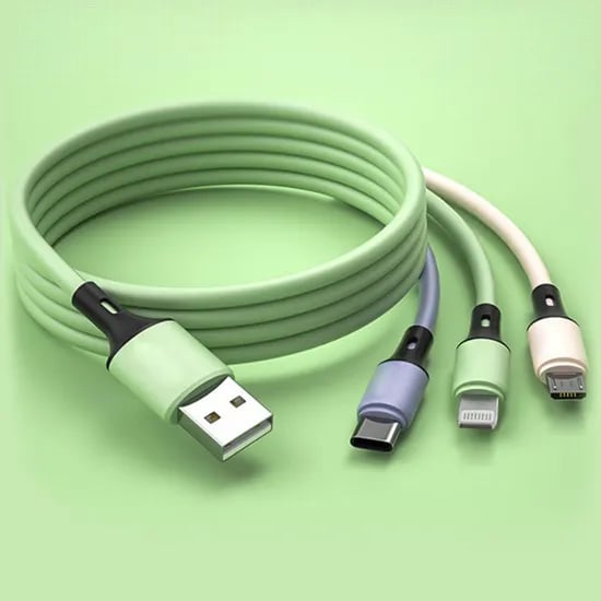 3in1 5A 고속충전케이블, 3in15A고속충전케이블, 1.2m, 1개