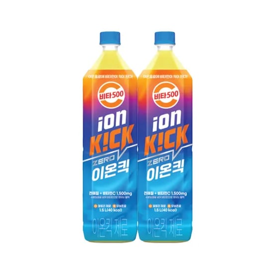 광동 비타500 이온킥 제로, 1.5L, 12개