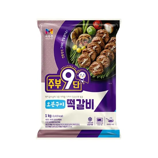 목우촌 주부9단 오븐구이 떡갈비, 1kg, 3개