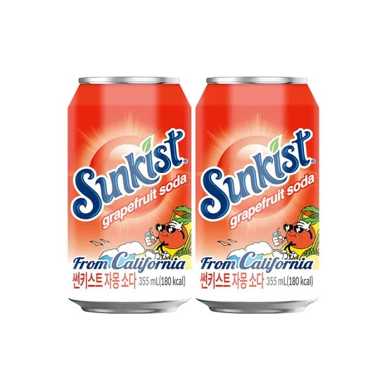 썬키스트, 자몽소다, 355ml, 24개