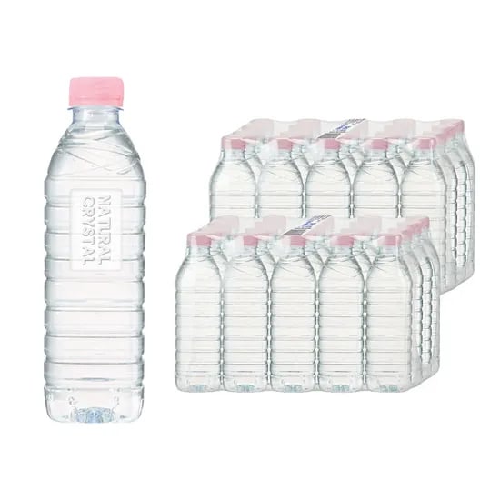 크리스탈 생수, 무라벨, 500ml, 80개