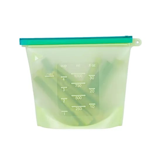인블룸 실리콘 지퍼백, 그린, 1000ml, 8개입