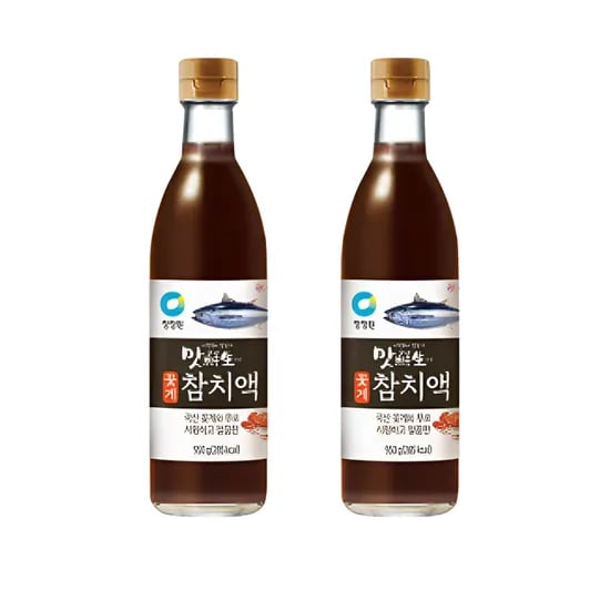 청정원 꽃게 참치액, 950g, 2개