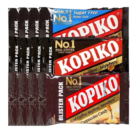 코피코 커피캔디, 커피맛 4개 + 카푸치노맛 4개 + 슈가프리 커피맛 4개, 32g, 12개