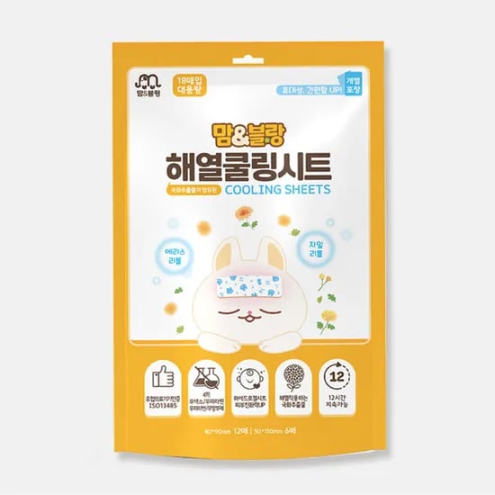 맘앤블랑 해열 쿨링시트, 18매입, 1개