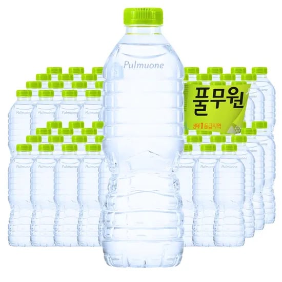 풀무원 샘물 생수, 무라벨, 500ml, 80개