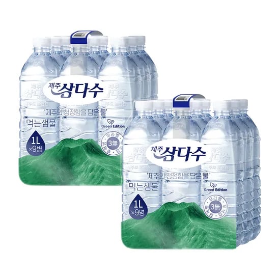 제주 삼다수, 라벨랜덤, 1L, 18개