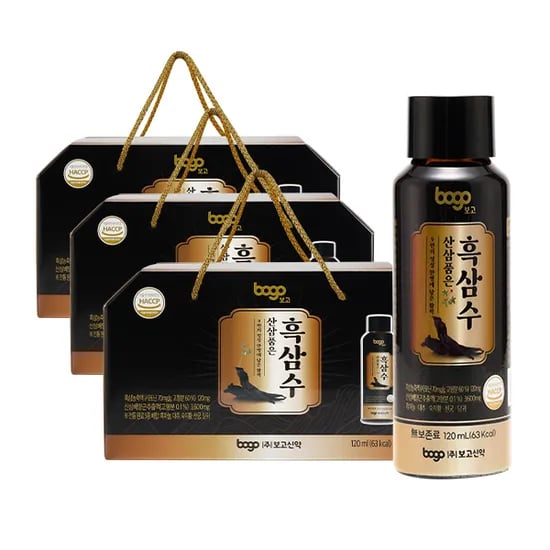 보고 산삼품은 흑삼수, 120ml, 30병