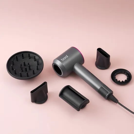 보랄 리미티드 에디션 BLDC모터 드라이기, BR-BH02, 멀티구성, 그레이+핑크, 1개