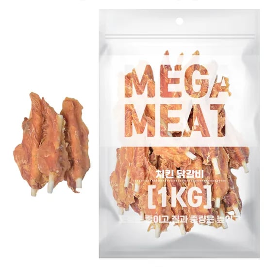 메가미트 강아지 간식, 치킨닭갈비, 1kg, 1개