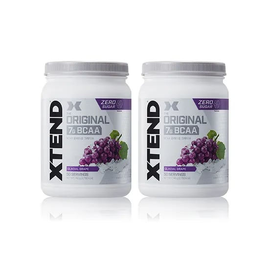 엑스텐드 BCAA 글레이셜, 그레이프, 745g, 2개