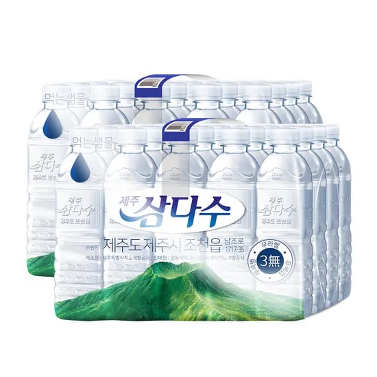 제주 삼다수, 무라벨, 500ml, 40개