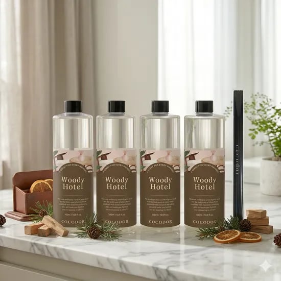코코도르 퍼퓸 디퓨저, 우디호텔, 500ml, 4개