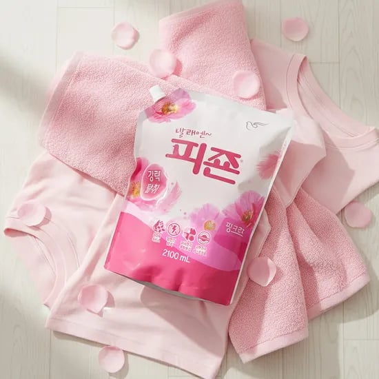 피죤 강력탈취 섬유유연제 핑크로즈 리필, 2100ml, 2개