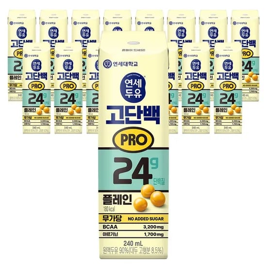 연세두유 고단백 PRO 플레인, 240ml, 16개