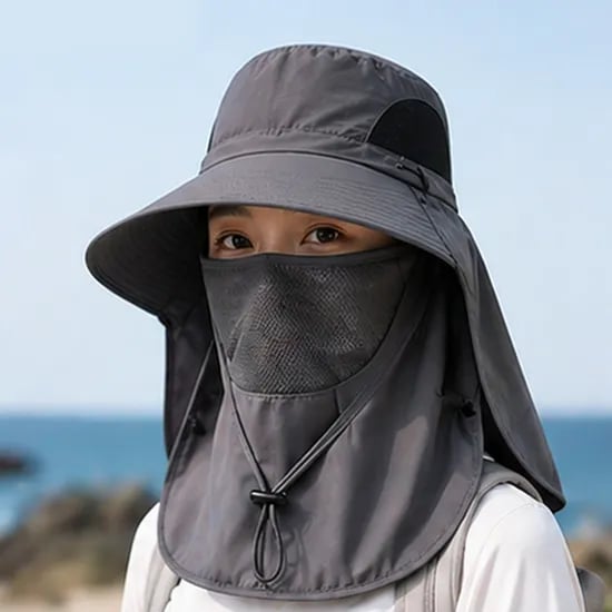 사파리 쿨링 썬가드 햇, 그레이