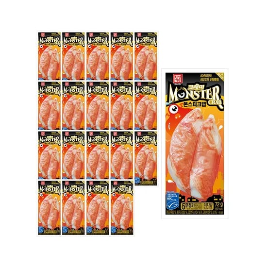 크래미 몬스터크랩, 72g, 20개