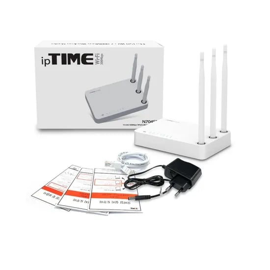 IpTIME 4포트 무선 공유기, N704SR, 300Mbps, 1개