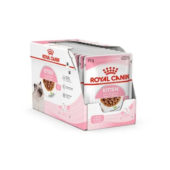 로얄캐닌 캣 키튼 파우치, 고양이, 닭+돼지, 85g, 12개, 1개