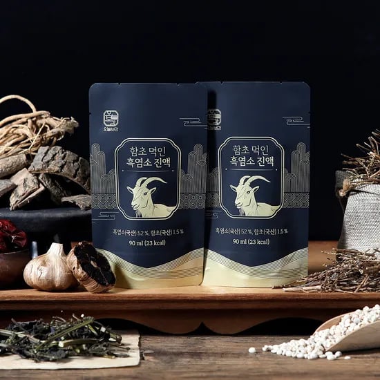 오늘보감 함초 먹인 흑염소 진액, 90ml, 30포, 4박스