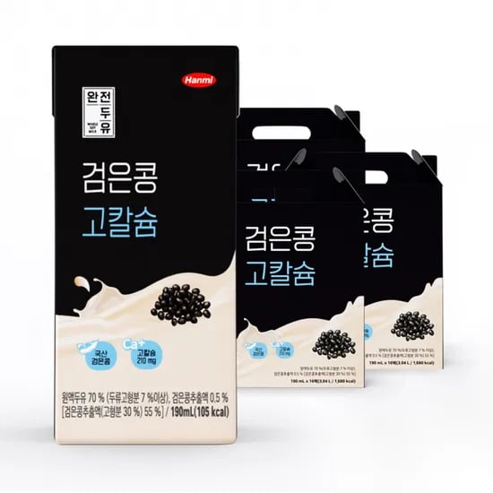 한미사이언스 완전두유 검은콩 고칼슘, 190ml, 48개