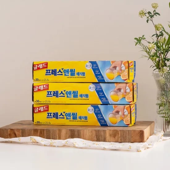 글래드 매직랩 프레스앤씰 매직랩 일반형, 21.6m, 3개