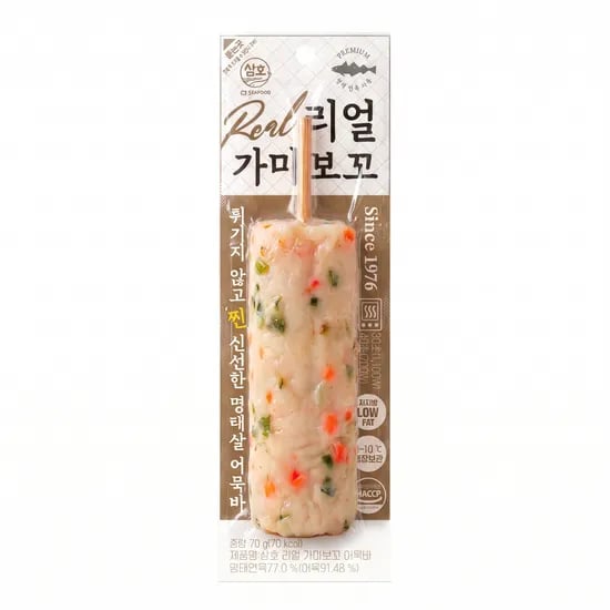 삼호 리얼 가마보꼬 어묵바, 70g, 30개