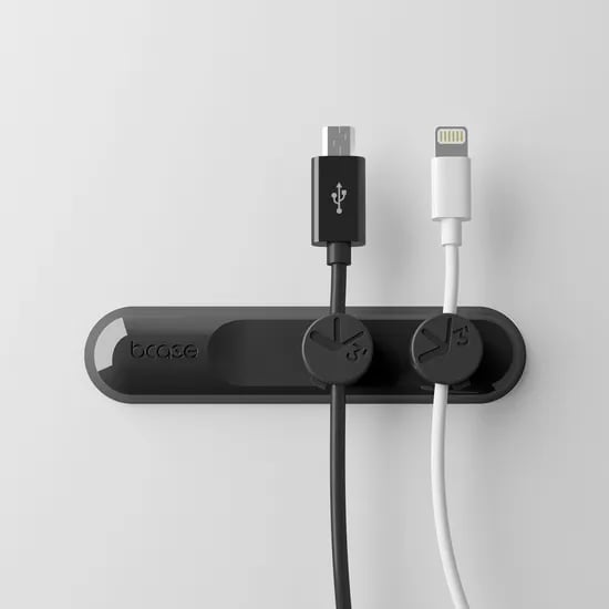 자석 USB 케이블 홀더 블랙 1박스