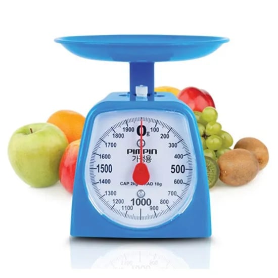 가정용 주방저울 PKS-2000, 블루, 2kg, 10g, 1개