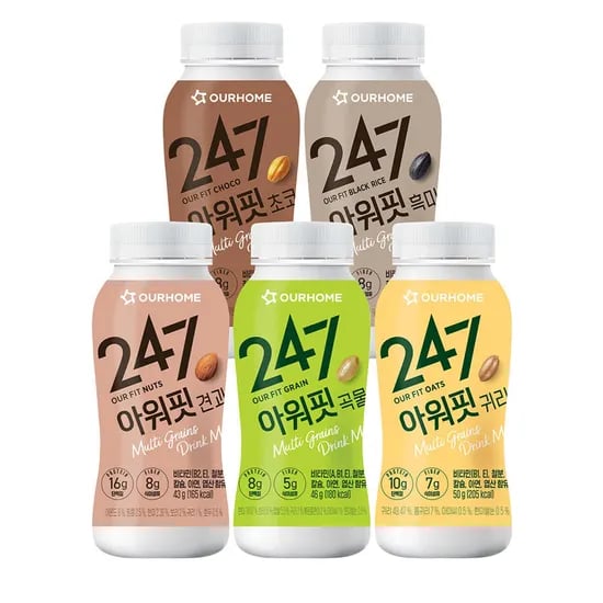 아워홈 247 아워핏 5종 세트, 225g, 3세트