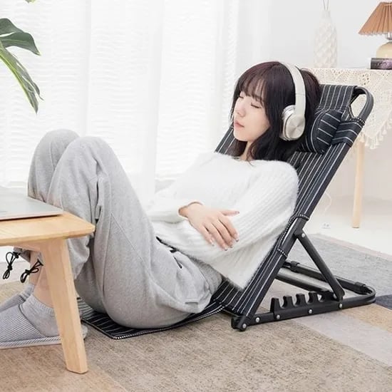접이식 체어 좌식의자, 일반형, 소, 블랙, 1개