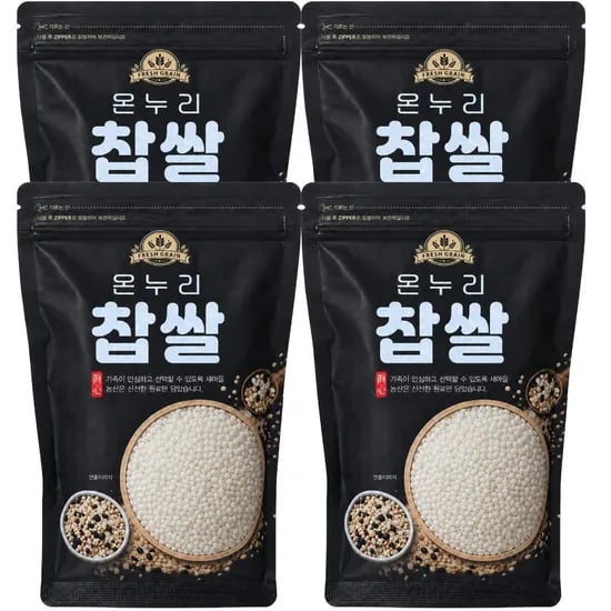 새마을농산 국산 황금 찰찹쌀, 500g, 4봉