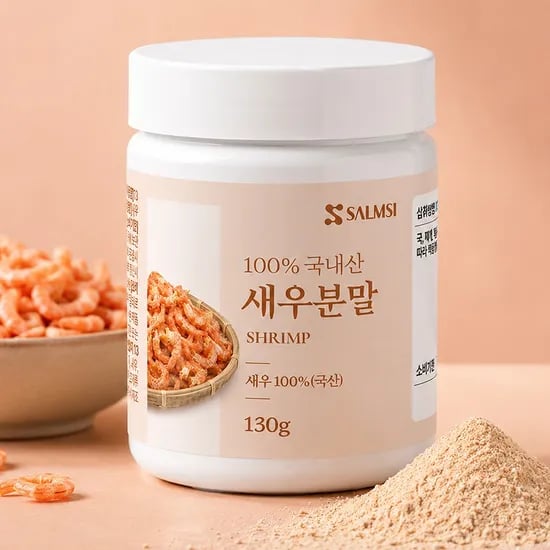 SALMSI 새우분말, 130g, 4개
